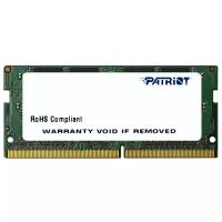 Оперативная память Patriot Memory SO-DIMM DDR4 4Gb 2133MHz pc-17000 Signature (PSD44G213381S)