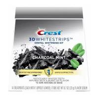 Crest отбеливающие полоски 3D Whitestrips Charcoal Mint