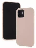 Чехол для iPhone 12/12 Pro Kruche Silicone Pink sand, противоударный пластиковый кейс, защитный силиконовый бампер, софттач накладка с защитой камеры