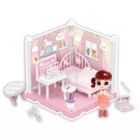 Пластиковый домик для кукол «В гостях у Молли» спальня с куклой и аксессуарами