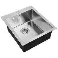 Врезная кухонная мойка 45х51см, ZorG Sanitary INOX R 4551, полированное нержавеющая сталь