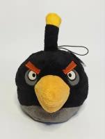 Мягкая игрушка Angry Birds Бомб / Бомбер / чёрная птица