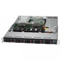 Сервер Supermicro SuperServer 1029P-WTRT без процессора/без ОЗУ/без накопителей/количество отсеков 2.5" hot swap: 10/2 x 750 Вт/LAN 10 Гбит/c