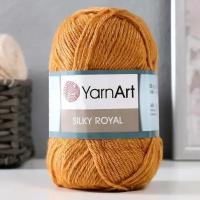 Пряжа "Silky Royal" 65% мерин. шерсть, 35% иск. шелк 140м/50г (445 песочный) 9465056