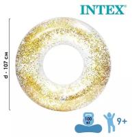 INTEX Круг для плавания «Блеск», d=107 см, от 9 лет, цвет микс, 56274NP INTEX