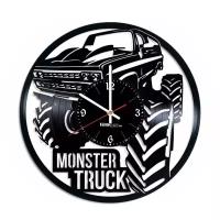 Часы из виниловой пластинки (c) VinylLab Monster Truck