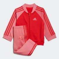 Костюм adidas, размер 92, красный, розовый