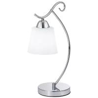 SLE103904-01 Прикроватная лампа Хром/Белый E27 1*60W