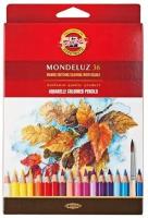 KOH-I-NOOR Акварельные карандаши Mondeluz, 36 цветов, 3719036001KZ разноцветный