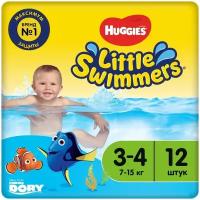 Подгузники-трусики Little Swimmers u21163-4 7-15кг 12шт