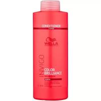 Wella Professionals бальзам-уход Invigo Color Brilliance Coarse для защиты цвета окрашенных жестких волос, 1000 мл