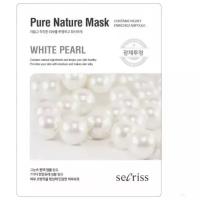 Маска тканевая - 25мл, Secriss Pure Nature Mask Pack White Pearl, Anskin, 8809329792021