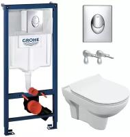 Готовый набор инсталляции Grohe 38721001 + унитаз подвесной Cersanit City S-MZ-CITY