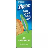 Пакеты для бутербродов Ziploc С уплотненным верхом, 16,5х14,9 см, 50 шт (314817)