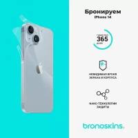 Защитная бронированная пленка для iPhone 14 (Глянцевая, Edge - Защита торцов устройства)