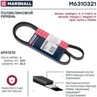 Ремень поликлиновой Marshall M6310321