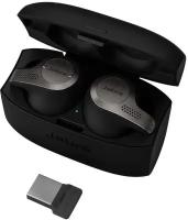 Гарнитура Jabra Evolve 65t, Titanium Black, Bluetooth, Link 370, MS (6598-832-109)