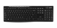 Клавиатура Logitech K270, мембранная, беспроводная, USB, черный (920-003757)