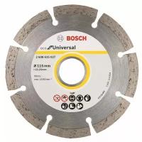 Диск алмазный отрезной BOSCH Eco for Universal 2608615027, 115 мм, 1 шт