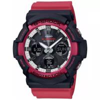 Наручные часы CASIO G-Shock GAW-100RB-1A мужские, кварцевые, будильник, хронограф, секундомер, таймер обратного отсчета, водонепроницаемые, противоударные, индикатор запаса хода, подсветка стрелок