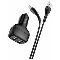 Зарядный комплект Hoco Z36 Leader + кабель USB Type-C, RU, черный