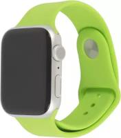Ремешок для Apple watch 38-40 mm Series 3/4/5 SE/6/Ремешок для смарт часов/Ремешок smart watch/Ремешок силиконовый для Apple зеленый