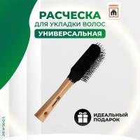 Расческа для волос Meizer массажная с деревянной ручкой 218 W 9543 E