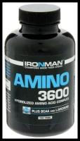 Аминокислота( для восстановления мышц, до и после тренировки) IRONMAN Amino 3600 0.14 ТАБ