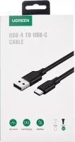 Кабель UGREEN US287 (60116) USB-A 2.0 to USB-C Cable Nickel Plating. Длина 1 м. Цвет: черный