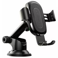 Держатель Baseus Wireless Charger Gravity Car Mount Black WXYL-A01