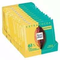 Ritter Sport Риттер шоколад темный 61% какао с утонченным вкусом из Никарагуа, 12 шт по 100 г