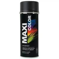 MAXI COLOR 0008MX Краска термостойкая черная аэрозоль 400мл MAXI COLOR