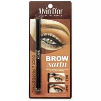 Alvin D'or, Карандаш для бровей (карандаш+пудра) Brow Satin 02 dark brown