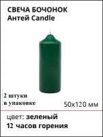 Набор свечей АНТЕЙ Candle Подарочная, зелeный