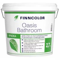 Краска водно-дисперсионная FINNCOLOR Oasis Bathroom полуматовая бесцветный 2.7 л