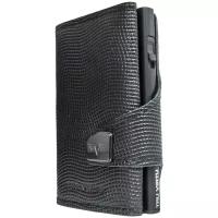 Кошелек Tru Virtu с отделением для монет CLICK&SLIDE Coin Pocket Lizard Black