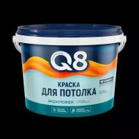 Краска акриловая матовая для потолка FORMULA Q8 5кг белый