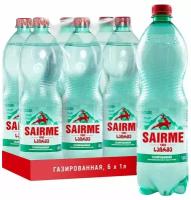 Вода минеральная SAIRME (Саирме) лечебно-столовая 1,0 л х 6 бутылок, газированная, пэт