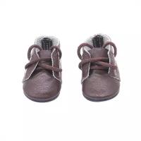 Обувь для кукол, Ботинки на шнурках 5 см для Paola Reina 32 см, Berjuan 35 см, Vidal Rojas 35 см и др, темно-коричневые