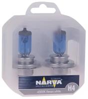 Лампа 12V H4 60/55W P43t-38 4500K бокс (2шт.) Range Power White NARVA 486802100