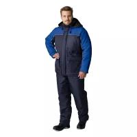 Куртка зимняя для инженера NEW (тк.Оксфорд), т.синий/васильковый, размер: (48-50; 170-176)