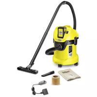 Профессиональный пылесос KARCHER WD3 Battery Set, 300 Вт, желтый