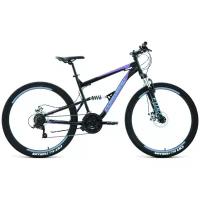 Горный (MTB) велосипед FORWARD Raptor 27.5 2.0 Disc (2021) черный/фиолетовый 16" (требует финальной сборки)