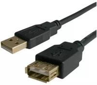 Bion Кабель удлинительный USB 2.0 A-A (m-f), 1.8м, черный [BXP-CCP-USB2-AMAF-018]