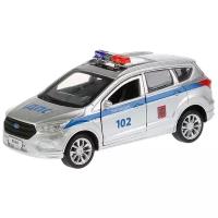 Полицейский автомобиль ТЕХНОПАРК Ford Kuga (KUGA-P) 1:37, 18 см, серебристый