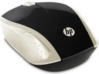 Мышь беспроводная HP 200, 1000 dpi, USB, золотистый (2HU83AA)