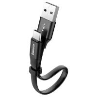 Кабель USB BASEUS Nimble Portable, USB - Type-C, 2А, 23 см, черный