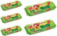 Puffitto original, печенье слоеное с малиновой начинкой,5 шт по 125 г