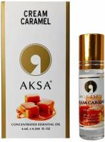 Масляные духи женские карамель Aksa Esans Cream Caramel, парфюм, восточные стойкие духи-масло, 6 мл