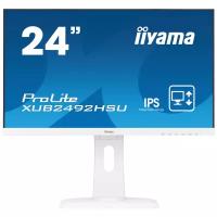 23.8" Монитор Iiyama ProLite XUB2492HSU-1, 1920x1080, 75 Гц, IPS, белый